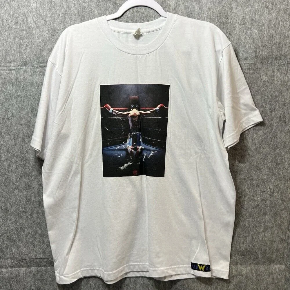Manny Pacquiao T Shirt Mens 2XL White Short Sleeve Graphic Print‎